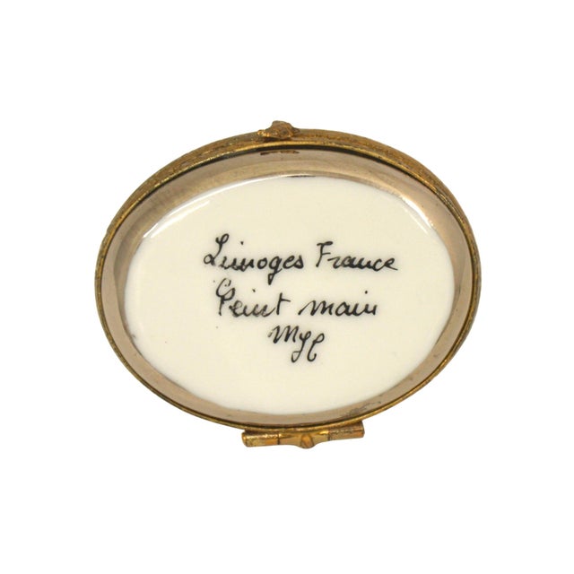 Limoges Golden "I Love Paris" Eiffel Tower Accent Box For Sale In Chicago - Image 6 of 6