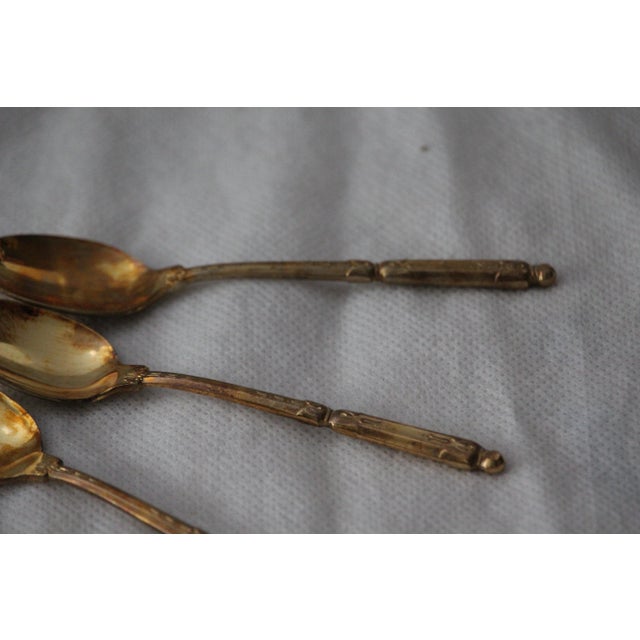 Gold-Plated Coffee Spoons, France, Set of 11 For Sale - Image 7 of 18