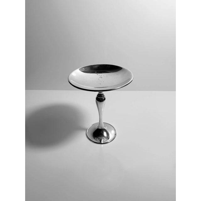 Heavy Silver-Plated Foot Bowl, 1980s, in Good conditions. Designed 1980 to 1989