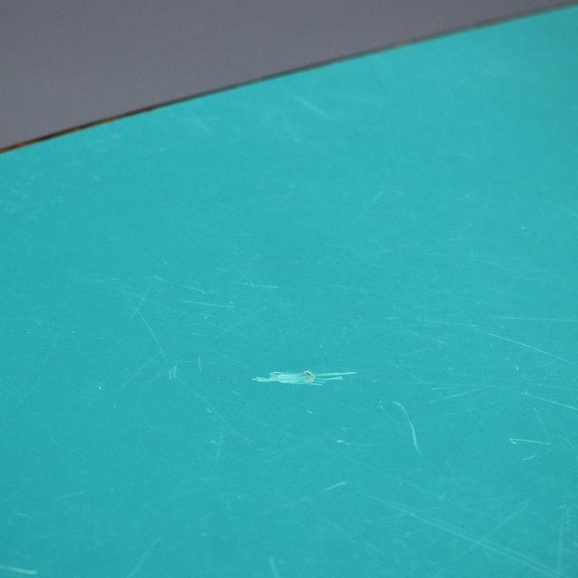Turquoise Vintage Table with Formica Top For Sale - Image 8 of 12