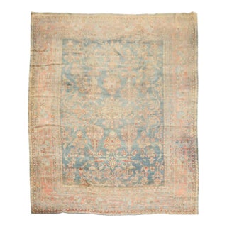 Zabihi Collection Antique Persian Sarouk Carpet For Sale