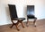 Spanish Dining Chairs in Oak and Leather by Pierre Lottier Valmazan, 1960s, Set of 2 For Sale - Image 6 of 18