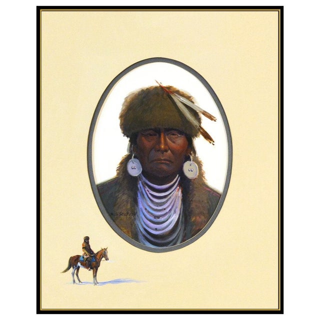 Message us to inquire about custom framing options! (Included for free with every purchase) The artwork here, "Chief Of...