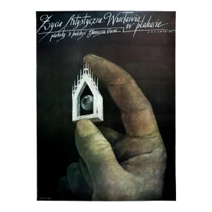 1984 Polish Exhibition Poster - Eycie Artystykne (Artistic Life) - Sadowski