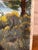 1990s Original Plein Air Style Oil Pastel Landscape, Pines and Sagebrush With Distant Lake, Unknown Artist For Sale - Image 4 of 5