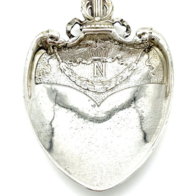 19th C. French Silver Commemorative Three-Dimensional Napoleon Portrait Spoon For Sale - Image 12 of 12