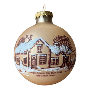 1989 Vintage Bronner's Glass Ball Christmas Ornament, Made in Austria
