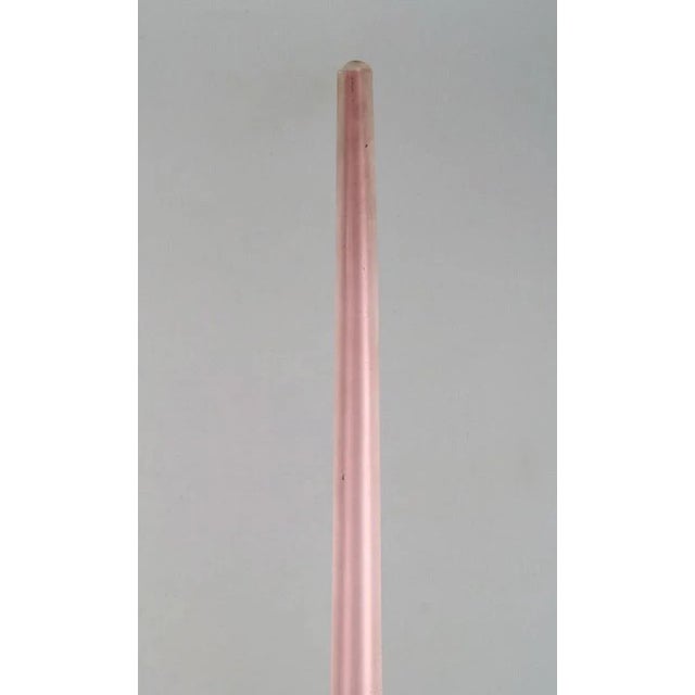 Colossal Murano Pink Vase For Sale - Image 4 of 10