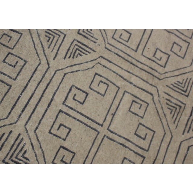 Hand Knotted Modern Sumak Kilim -6'10" X 10' For Sale - Image 4 of 4