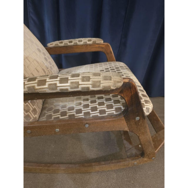 Rocking Chair by Krásná Jizba for Uluv, 1960s, in Good conditions. Designed 1960 to 1969 This piece is attributed to the...