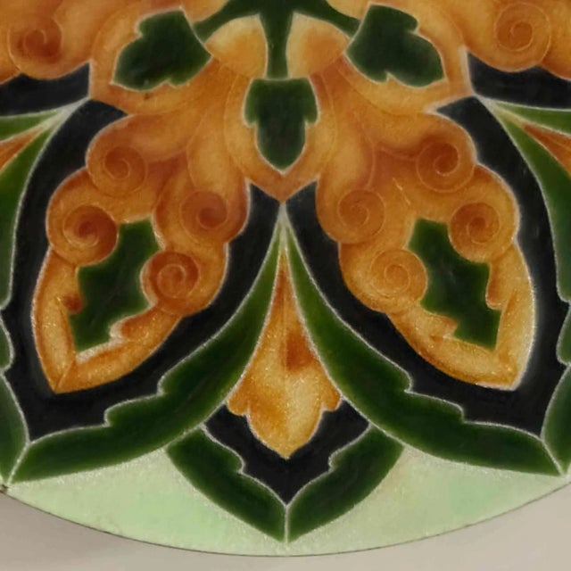 Italian Mid Century Enamel on Copper Vide Poche Tray For Sale - Image 9 of 14