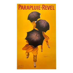 Leonetto Cappiello Vintage 1998 Offset Lithograph Print French Poster " Parapluie-Revel " 1922