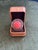 Late 20th Century Bochic "Orient" Vintage Diamond & Orange Opal Ring Set In 18K Gold & Silver For Sale - Image 5 of 18