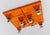 Mid-Century Modern Orange Ceramic Wall Lights from Waldi, 1960s, Set of 8 For Sale - Image 15 of 18