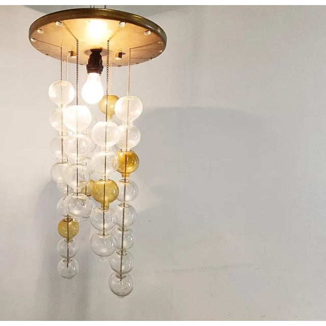 Metal Tulipan Ceiling Light from Kalmar, 1960s For Sale - Image 7 of 10