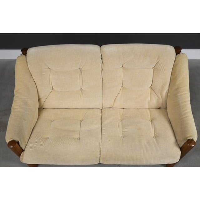 Wood 1960s Danish Modern Teak Loveseat Sofa by Domino Mobler For Sale - Image 7 of 9