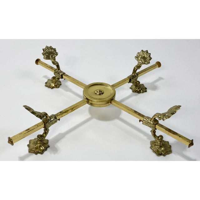 Antique 19th C English Regency Style Brass Stand or Trivet For Sale In Kansas City - Image 6 of 6