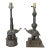 Vintage Maitland-Smith Style Metal Elephant Lamps- Coordinating Pair For Sale