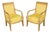 Pair of Regency Style Carved Dolphin Head Armchairs For Sale