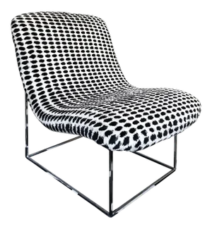 Milo Baughman for Thayer Coggin Mod Lounge Chair W/ Chrome Frame