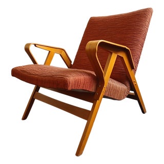 Beech Lounge Chair by Frantisek Jiràk for Tatra Nabytok, Former Czechoslovakia, 1950s For Sale