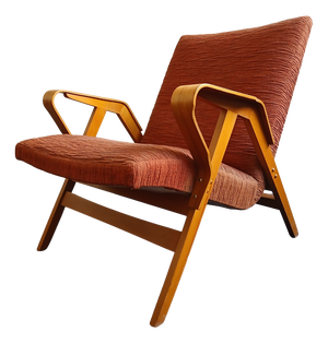 Beech Lounge Chair by Frantisek Jiràk for Tatra Nabytok, Former Czechoslovakia, 1950s