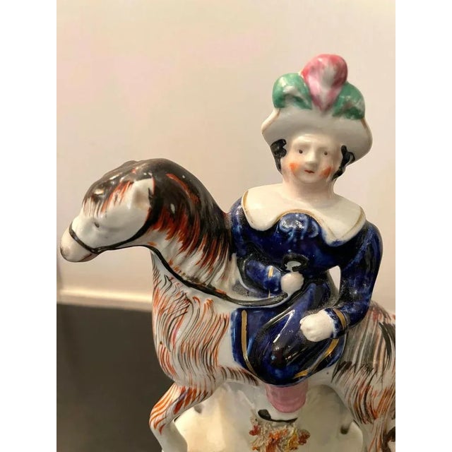 Antique Victorian Staffordshire Figures, Set of 2 For Sale - Image 4 of 11