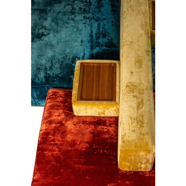 Mid-Century Italian Modern Modular Rainbow Double Sided Sofa / Sectional by Vibieffe, Italy, Circa 2000s For Sale - Image 12 of 12