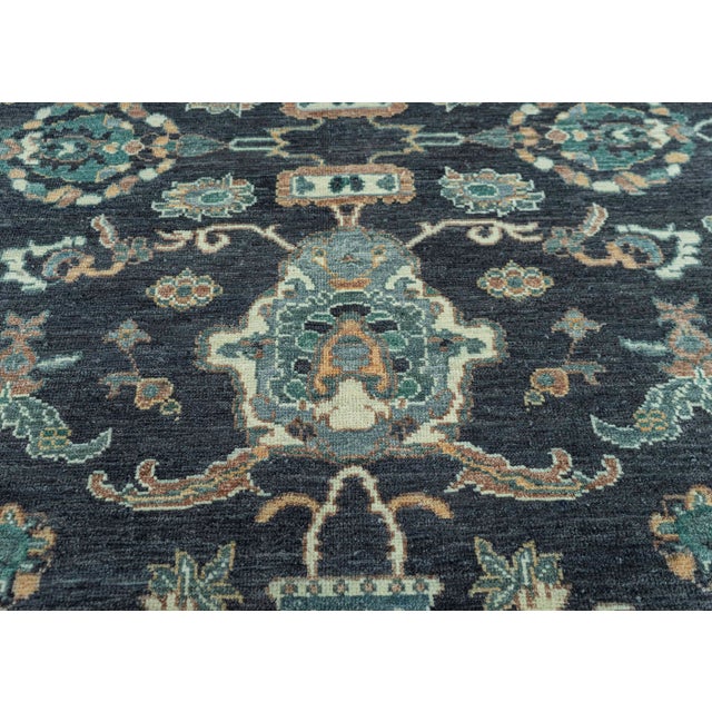 Turkish Oushak Antique Look Rug 8'3" x 10'4" #20067 For Sale - Image 4 of 8