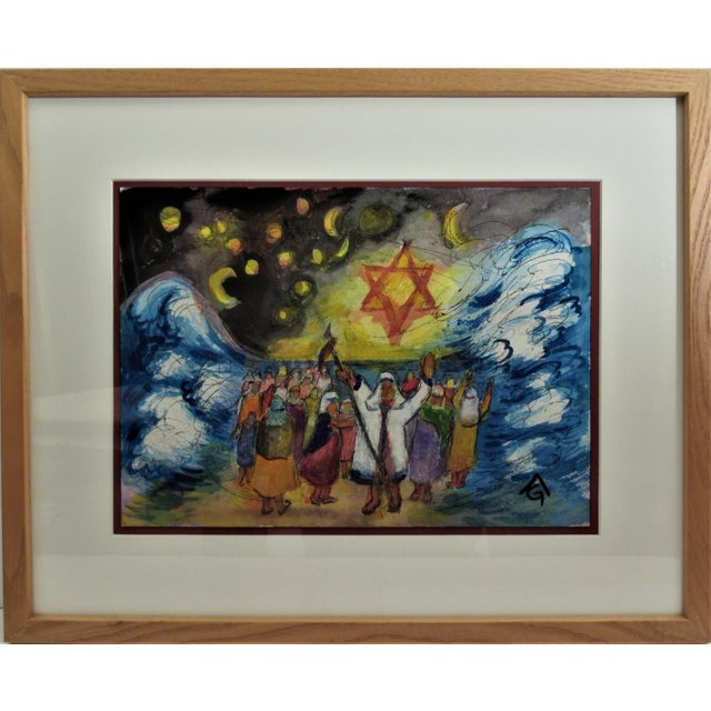 Paint Arnold A. Grossman, Exodus, Circa2000 For Sale - Image 7 of 7