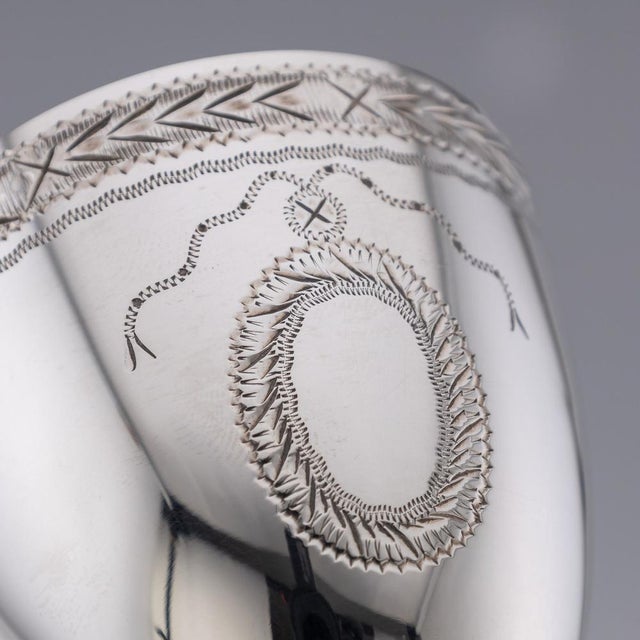 20th Century Elizabeth II Silver Punch Set by C. J. Vander, 1973, Set of 8 For Sale - Image 16 of 18