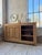 Antique workshop sideboard, a piece of furniture with sliding doors dating from the 1950s. Made of solid pine, it has a...