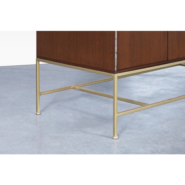 Wood 1950s Vintage "Irwin Collection" Mahogany and Brass Credenza by Paul McCobb For Sale - Image 7 of 13