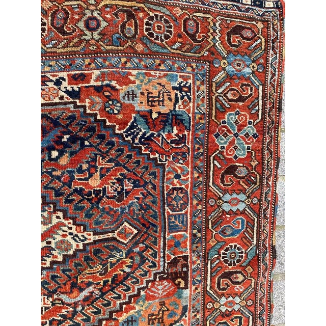 Antique Ghashghai Rug, 1890s For Sale - Image 9 of 18