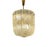 Gold Mid-Century Modern Austrian Basket Chandelier in Brass and Curved Textured Glass by J. T. Kalmar, 1950s For Sale - Image 8 of 8