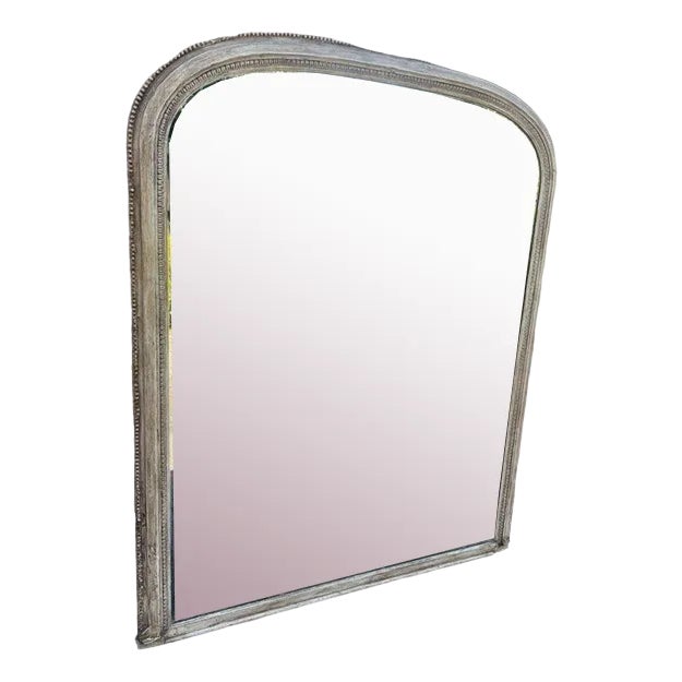 Large 19th Century English Painted Overmantle Mirror For Sale