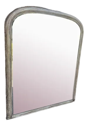 Large 19th Century English Painted Overmantle Mirror