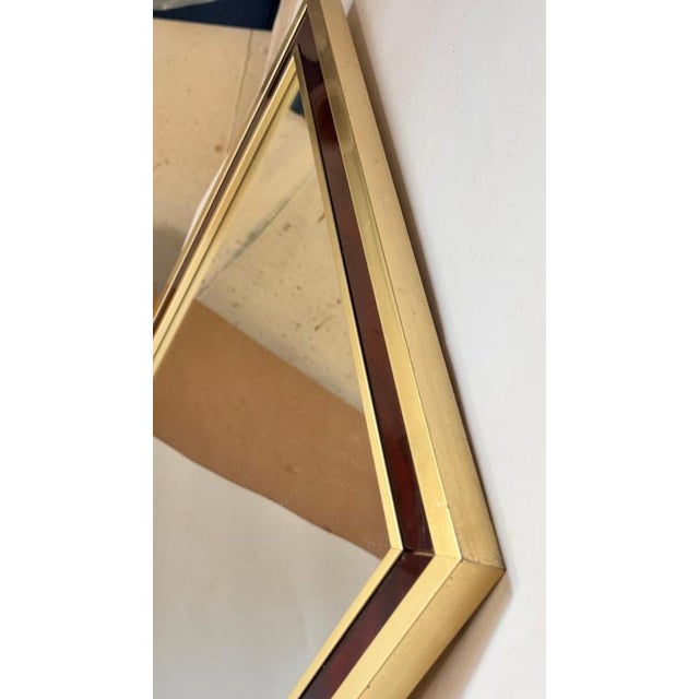 French Mirror with Metal Frame and Bakelite Border, 1970s For Sale - Image 6 of 10