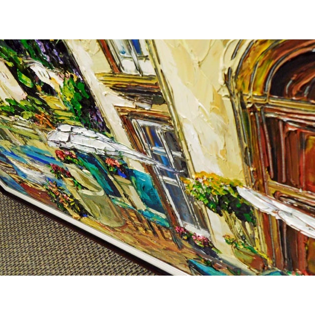 Maya Eventov "La Vista Balcone" Original Acrylic on Canvas, H.Signed Me781806 For Sale In Denver - Image 6 of 13