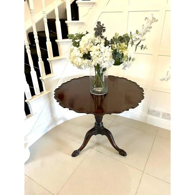Wood Antique George III Mahogany Centre Table, 1800 For Sale - Image 7 of 12