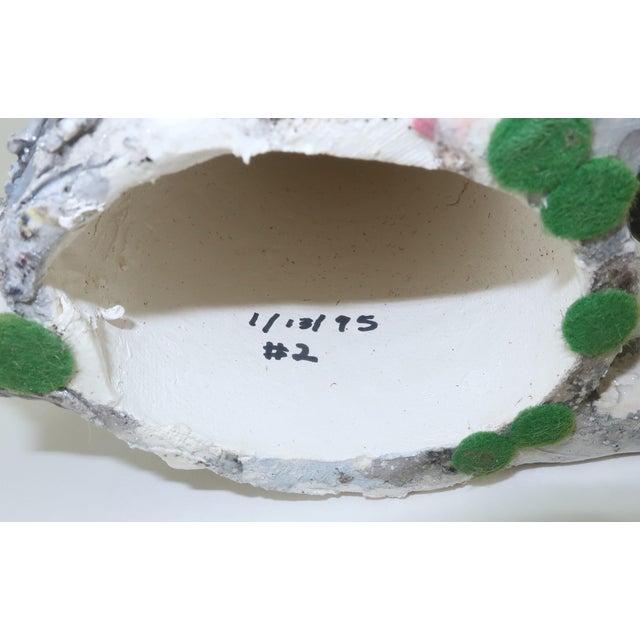 Leslie Wallace Coon Ceramic Cat Folk Art Sculpture For Sale - Image 14 of 15