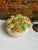 Majolica Vintage Italian Majolica Style Lemon and Orange Lidded Topiary Jar For Sale - Image 4 of 9