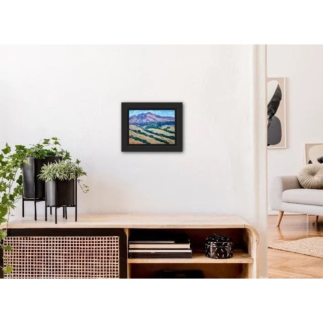 Textile "Mt. Diablo" Contemporary Impressionist Style Landscape Oil Painting For Sale - Image 7 of 12