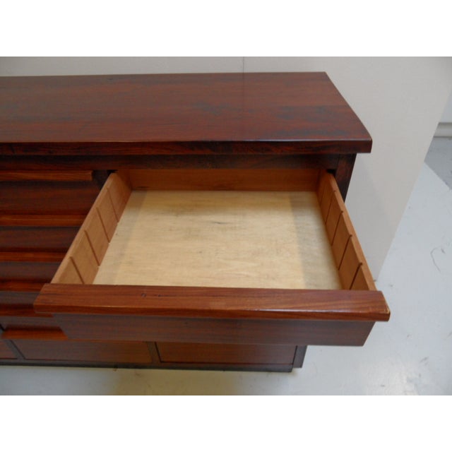 Vintage Dutch Mahogany Shop Filing Cabinet with 24 Drawers, 1930s For Sale - Image 6 of 13