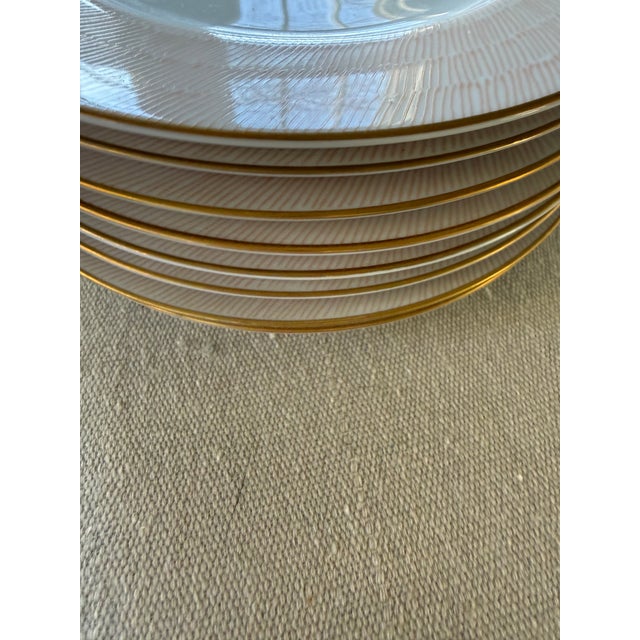 1990s Fitz and Floyd Adobe Peach 7” Plates - Set of 8 For Sale In Chicago - Image 6 of 8