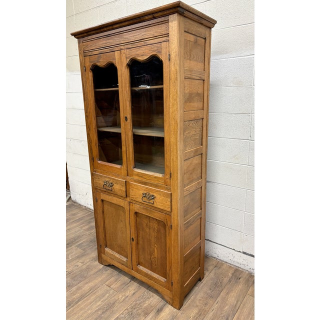 Antique Victorian Early American Rustic Cupboard Pie Safe Cabinet Pantry For Sale In Kansas City - Image 6 of 13