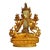Rock Crystal White Tara Gilt Bronze Tibetan Authenticity Seal For Sale