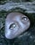 1965 Signed Hand-Painted Watching Rock Stone Artwork Paperweight For Sale - Image 4 of 7