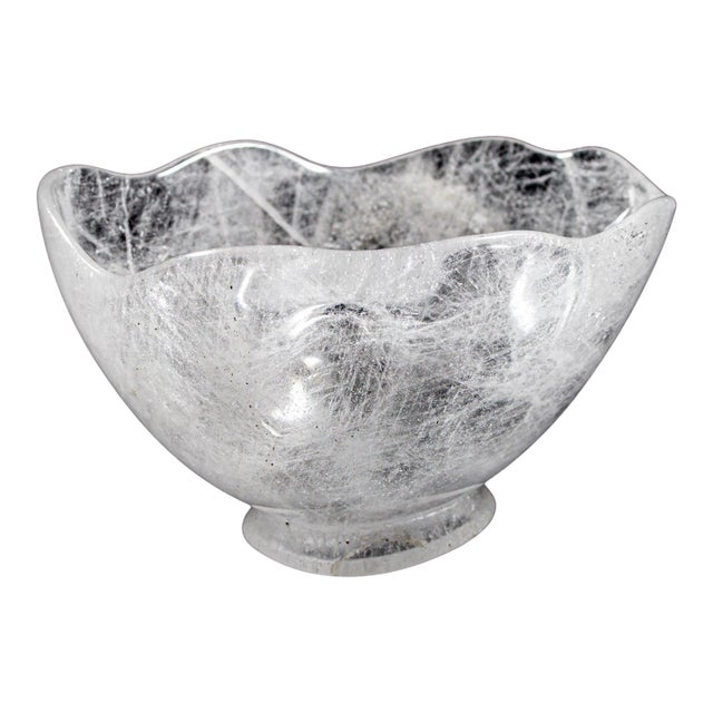 Gemstone bowl - Rock Crystal, 1960s/70s For Sale