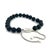 1990s 1990s David Yurman Authentic Estate Matte Onyx Beads Bracelet 6.6 - 8.5" Silver 8 mm For Sale - Image 5 of 11